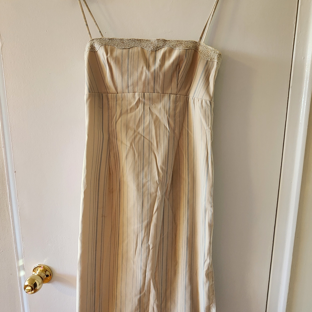 Zinc Cream Striped Dress